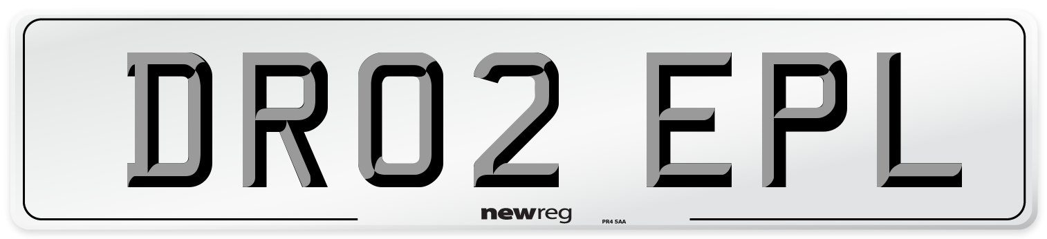 DR02 EPL Number Plate from New Reg